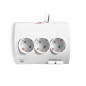 Regleta de escritorio ewent 5 tomas de corriente -  2 puertos usb -  blanco