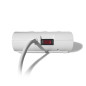 Regleta de escritorio ewent 5 tomas de corriente -  2 puertos usb -  blanco
