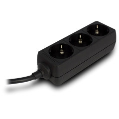 Ewent EW3959 prolunghe e multiple 1,5 m 3 presa(e) AC Interno Nero