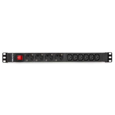 Regleta salicru para rack 19 pulgadas sps pdu 4 tomas schuko 6 tomas iec interruptor