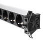 Regleta salicru para rack 19 pulgadas sps pdu 4 tomas schuko 6 tomas iec interruptor