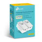 Pack x2 adaptadores de red linea electrica 500mbps powerline con enchufe tp - link