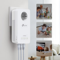 TP-Link TL-WPA8631P KIT adattatore di rete PowerLine 300 Mbit s Collegamento ethernet LAN Wi-Fi Bianco 2 pz