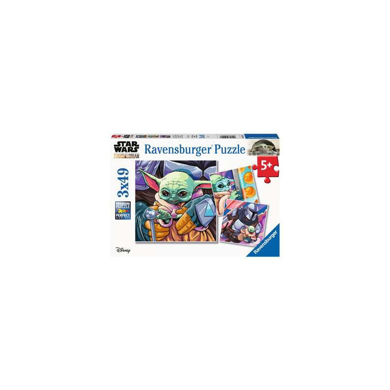 Puzzle ravensburger the mandalorian: baby yoda 3x49