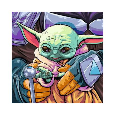 Puzzle ravensburger the mandalorian: baby yoda 3x49