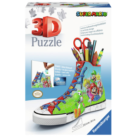 Puzzle 3d ravensburger sneaker -  super mario