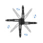 Soporte de proyector de techo tooq  pj2012t - b negro  distancia 130 - 650 mm.