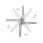 Soporte techo proyector tooq pj2012t - splata 130 - 430 -  650mm carga maxima 20 kg