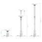 Soporte de proyector de techo tooq  pj2012t - w blanco  distancia 130 - 650 mm.