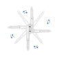 Soporte de proyector de techo tooq  pj2012t - w blanco  distancia 130 - 650 mm.