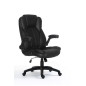 Silla de oficina equip  651006 negra respaldo acolchado ergonomica