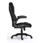 Silla de oficina equip  651006 negra respaldo acolchado ergonomica