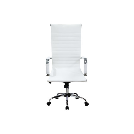 Silla de oficina equip 651017 blanca ergonomica respaldo alto