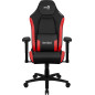 Silla gaming aerocool crown negra - roja