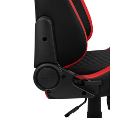 Aerocool CROWNBR sedia per videogioco Sedia per gaming universale Seduta imbottita Nero, Rosso