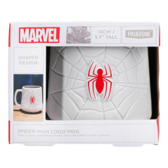 Taza 3d paladone marvel telaraa y logo spider - man 350 ml