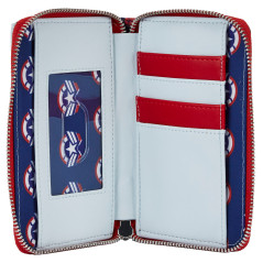Loungefly MVWA0161 portafoglio, portacarte e portadocumenti da viaggio Blu, Rosso, Bianco Poliuretano