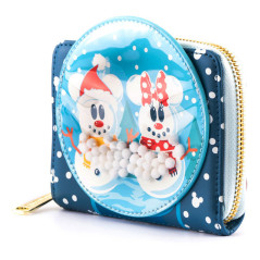 Monedero loungefly disney minnie y mickey muecos de nieve