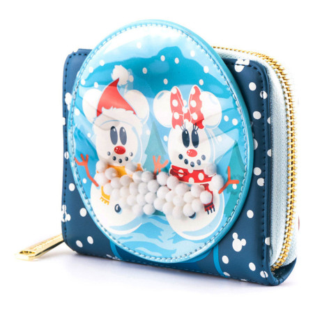 Monedero loungefly disney minnie y mickey muecos de nieve