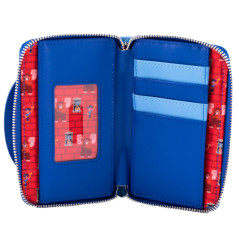 Loungefly WDWA1848 portafoglio, portacarte e portadocumenti da viaggio Blu Pelle vegana