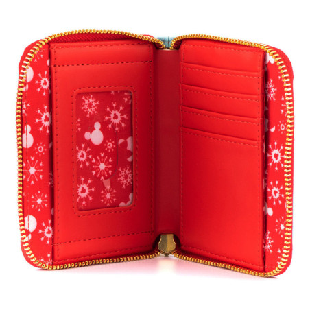 Monedero loungefly disney minnie y mickie muecos de nieve aop