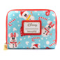 Monedero loungefly disney minnie y mickie muecos de nieve aop