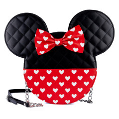 Loungefly WDTB2434 borsa e tracolla Poliuretano Nero, Rosso Ragazza Borsa a tracolla