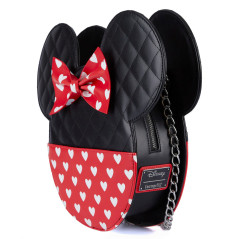 Loungefly WDTB2434 borsa e tracolla Poliuretano Nero, Rosso Ragazza Borsa a tracolla
