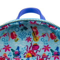 Loungefly WDBK1973 zaino Zaino casual Blu Poliuretano