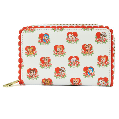 Loungefly FUNWA0001 portafoglio, portacarte e portadocumenti da viaggio Rosso, Bianco Pelle vegana