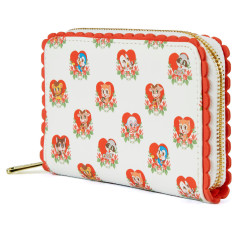 Loungefly FUNWA0001 portafoglio, portacarte e portadocumenti da viaggio Rosso, Bianco Pelle vegana