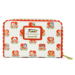 Loungefly FUNWA0001 portafoglio, portacarte e portadocumenti da viaggio Rosso, Bianco Pelle vegana