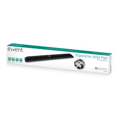 Ewent EW3180 poggiapolso Poliestere, Gomma Nero