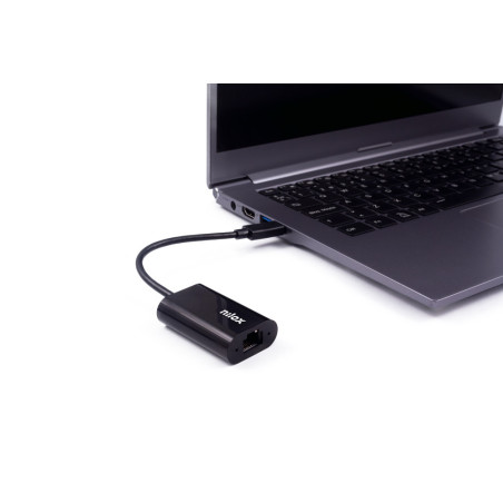 Cable adaptador nilox usb tipo c a ethernet macho - hembra