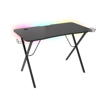 Mesa gaming genesis holm 200 rgb negro carbono