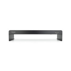 Elevador soporte de monitor tooq metalico negro con usb