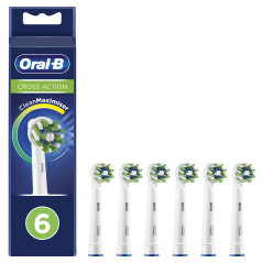 Oral-B CrossAction 80339345 testina per spazzolino 6 pz Blu, Verde, Bianco