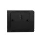 Armario rack lanberg 6u 600x450x368 auto ensamblado 19 pulgadas hasta 60 kg negro