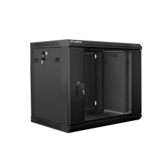Lanberg WF01-6409-10B rack 9U Da parete Nero
