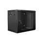 Armario lanberg 9u 600x450x507 auto ensamblado rack 19 hasta 60 kg negro