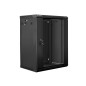 Armario rack lanberg 15u 600x450x769 auto ensamblado 19 pulgadas hasta 60 kg negro