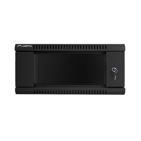 Armario rack lanberg 4u 600x450x279 auto ensamblado 19 pulgadas hasta 60 kg negro