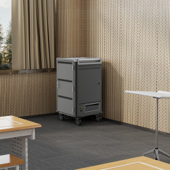 Ewent EW1700 portable device management cart& cabinet Carrello per la gestione dei dispositivi portatili Nero, Grigio