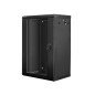 Armario rack lanberg 18u 600x450x907 auto ensamblado 19 pulgadas hasta 60 kg negro
