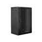 Armario rack lanberg 18u 600x450x907 auto ensamblado 19 pulgadas hasta 60 kg negro