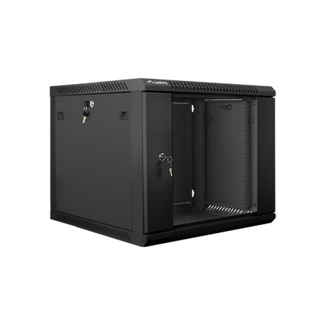 Armario rack lanberg 9u 600x600x501 auto ensamblado 19 pulgadas hasta 60 kg negro