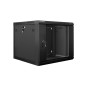 Armario rack lanberg 9u 600x600x501 auto ensamblado 19 pulgadas hasta 60 kg negro