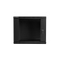 Armario rack lanberg 9u 600x600x501 auto ensamblado 19 pulgadas hasta 60 kg negro