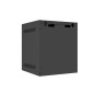 Armario lanberg mural rack 10 pulgadas 6u - 280x310 flat pack negro puerta cristal