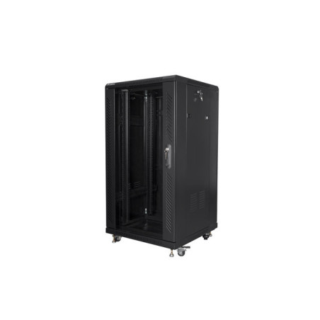 Armario rack lanberg 22u 600x600 autoensamblado 19 pulgadas hasta 60kg negro